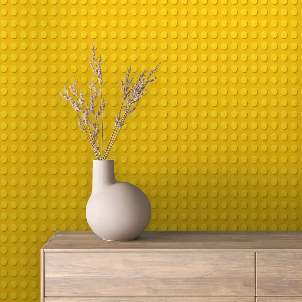 Yellow Building Block Peel & Stick Wallpaper – Baby 0074