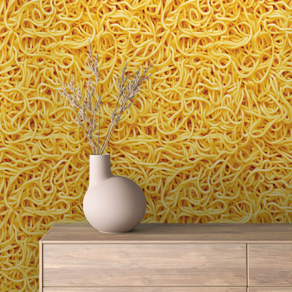 Dense Noodle Swirl Texture Wallpaper mockup