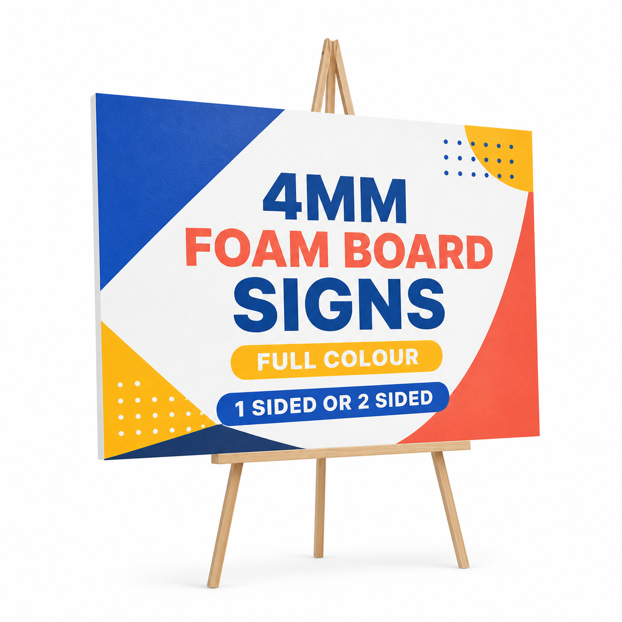 4mm Foam Board Sign Full Colour: 1 Sided or 2 Sided