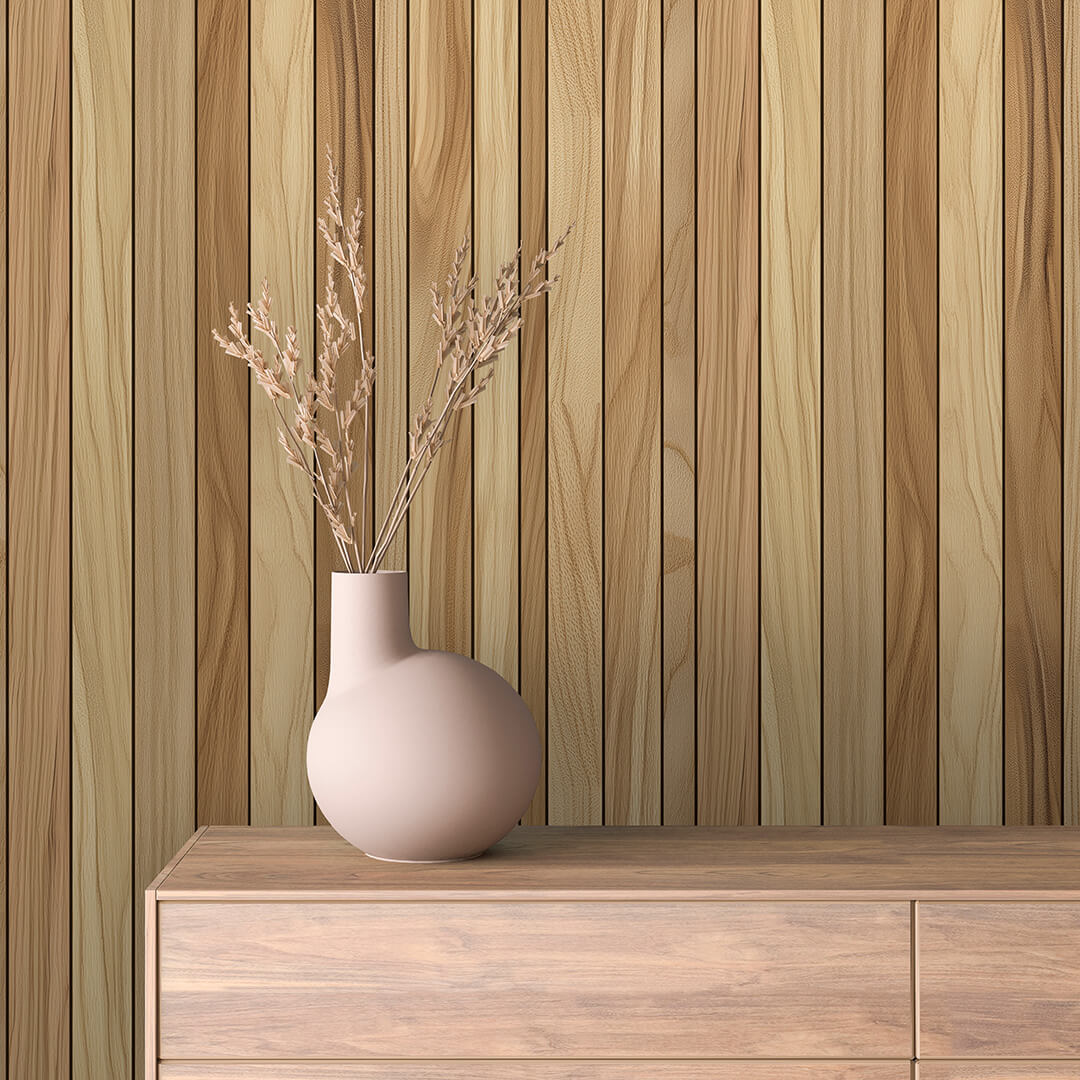 Golden Wood Plank Wallpaper Wood 0015
