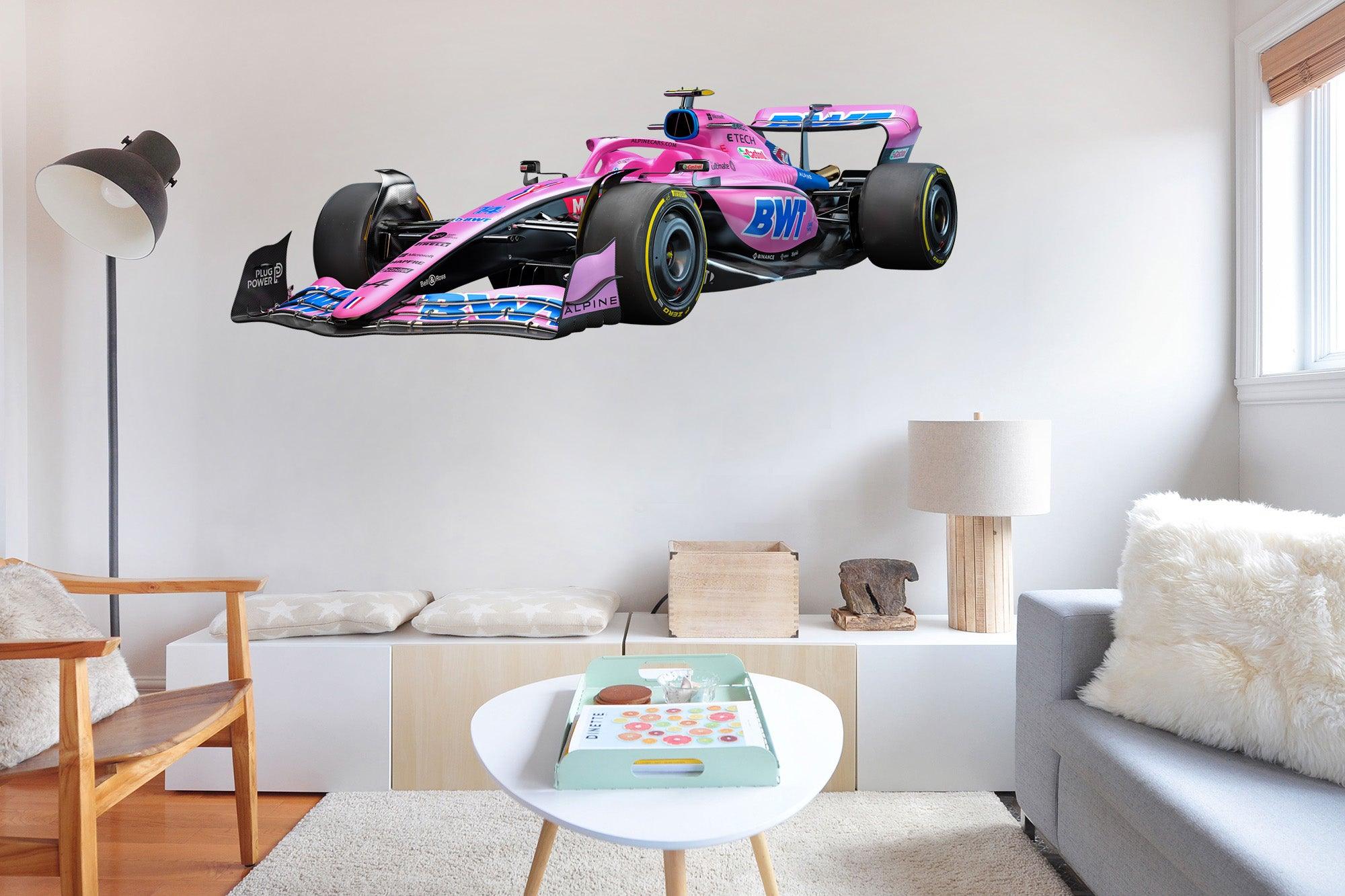 Alpine A522 F1 Livery Race Car, Formula1 Car Decal, Sticker, Removable, Peel-N-Stick 026