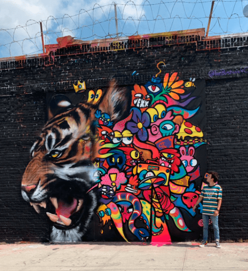 AMAZING Street art Mural from Bushwick NYC!