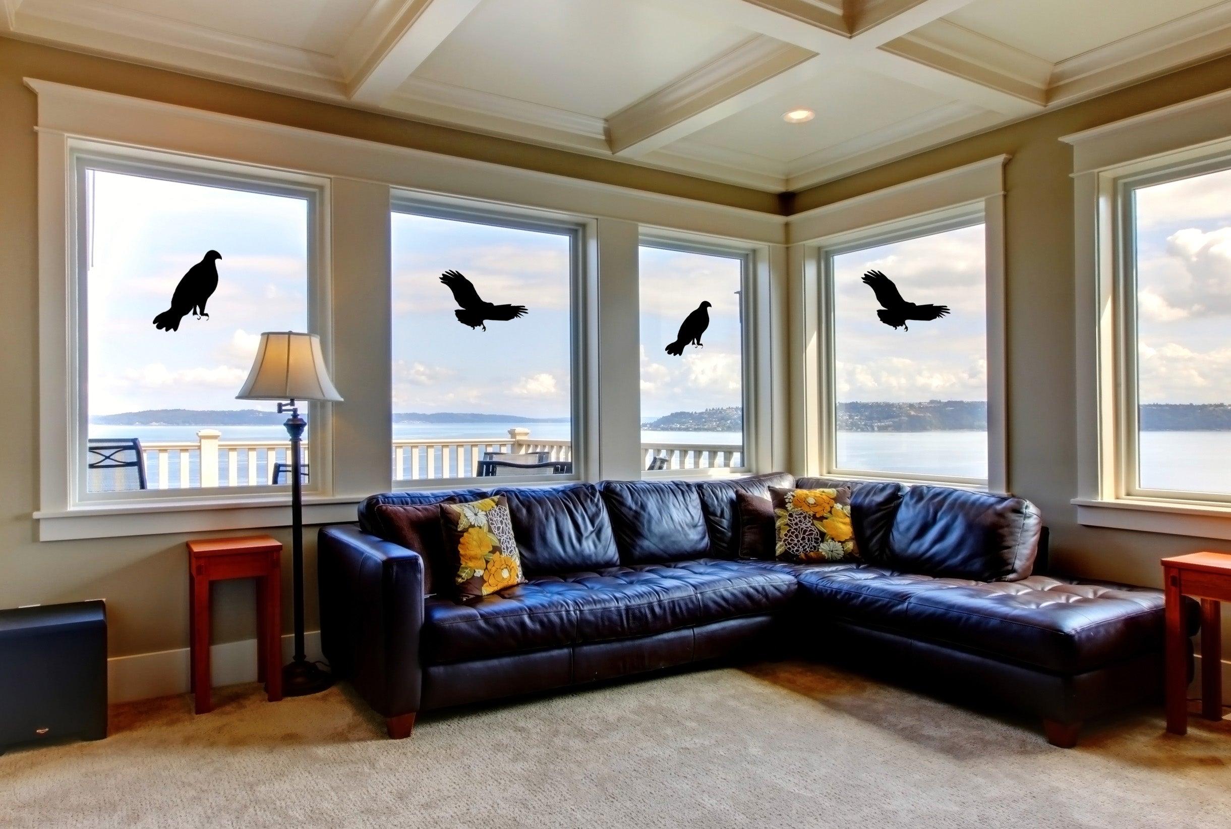 Birds of Prey Widow Stickers, keeps birds from hitting windows