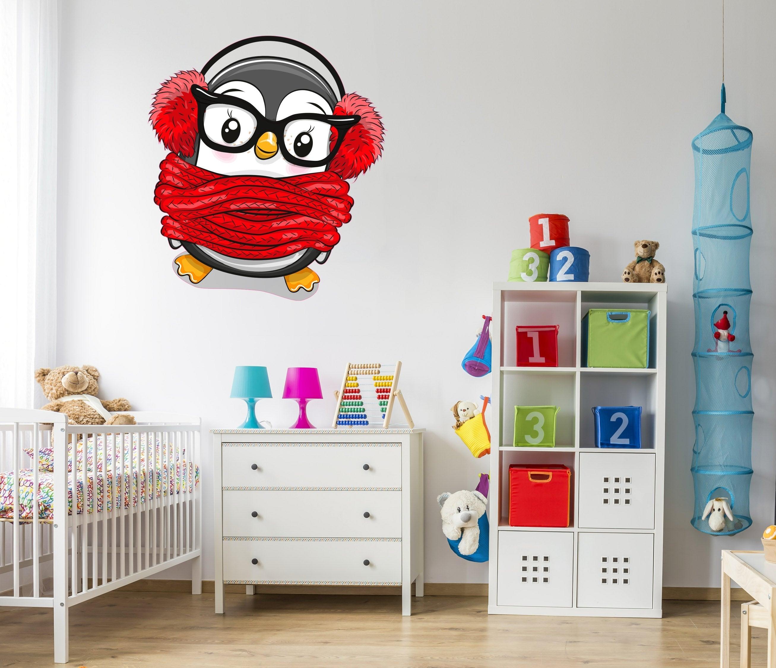 Christmas Penguin Decal Wall Sticker Decal 002