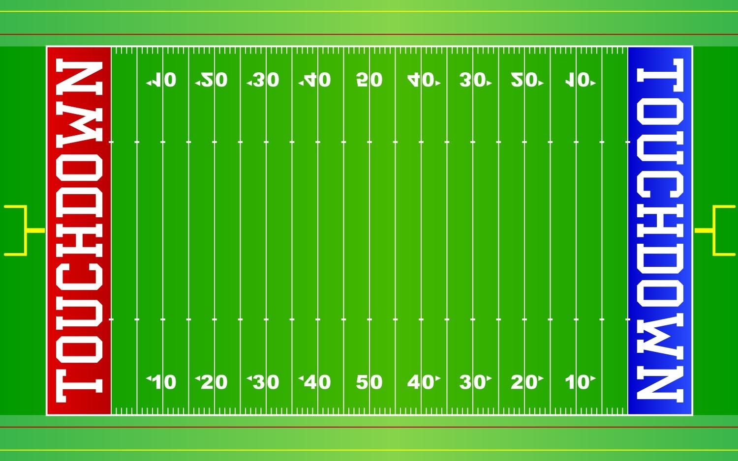 Football Field Wall Sticker: Peel-N-Stick wall decal