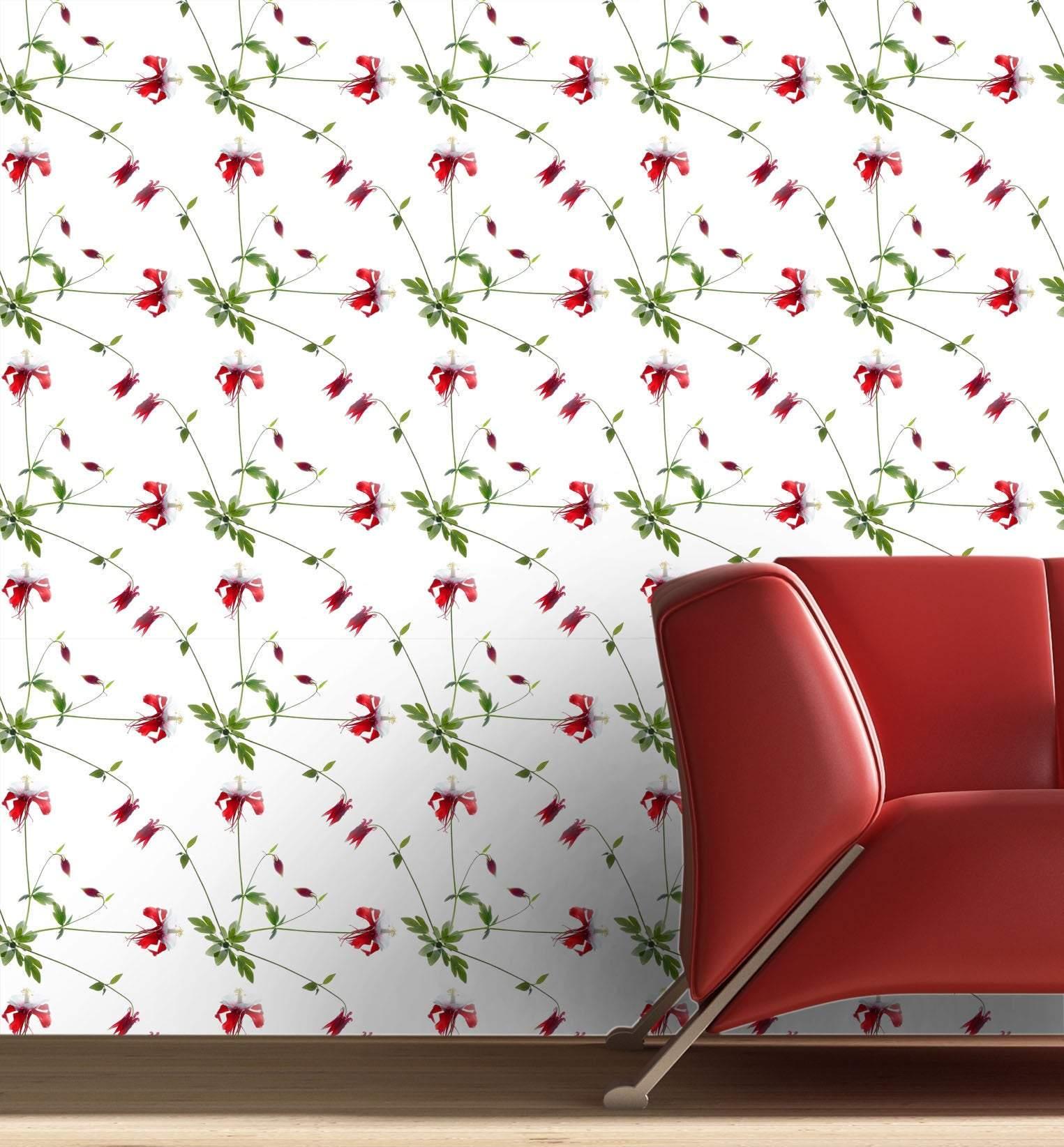 Hawaiian Hibiscus Removable Wallpaper in 28" Rolls
