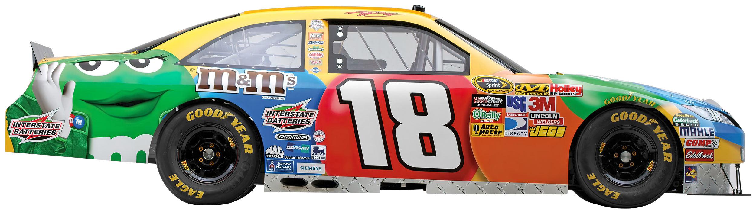 KYLE BUSCH #18 M&MβS TOYOTA 2011 Wall Decal