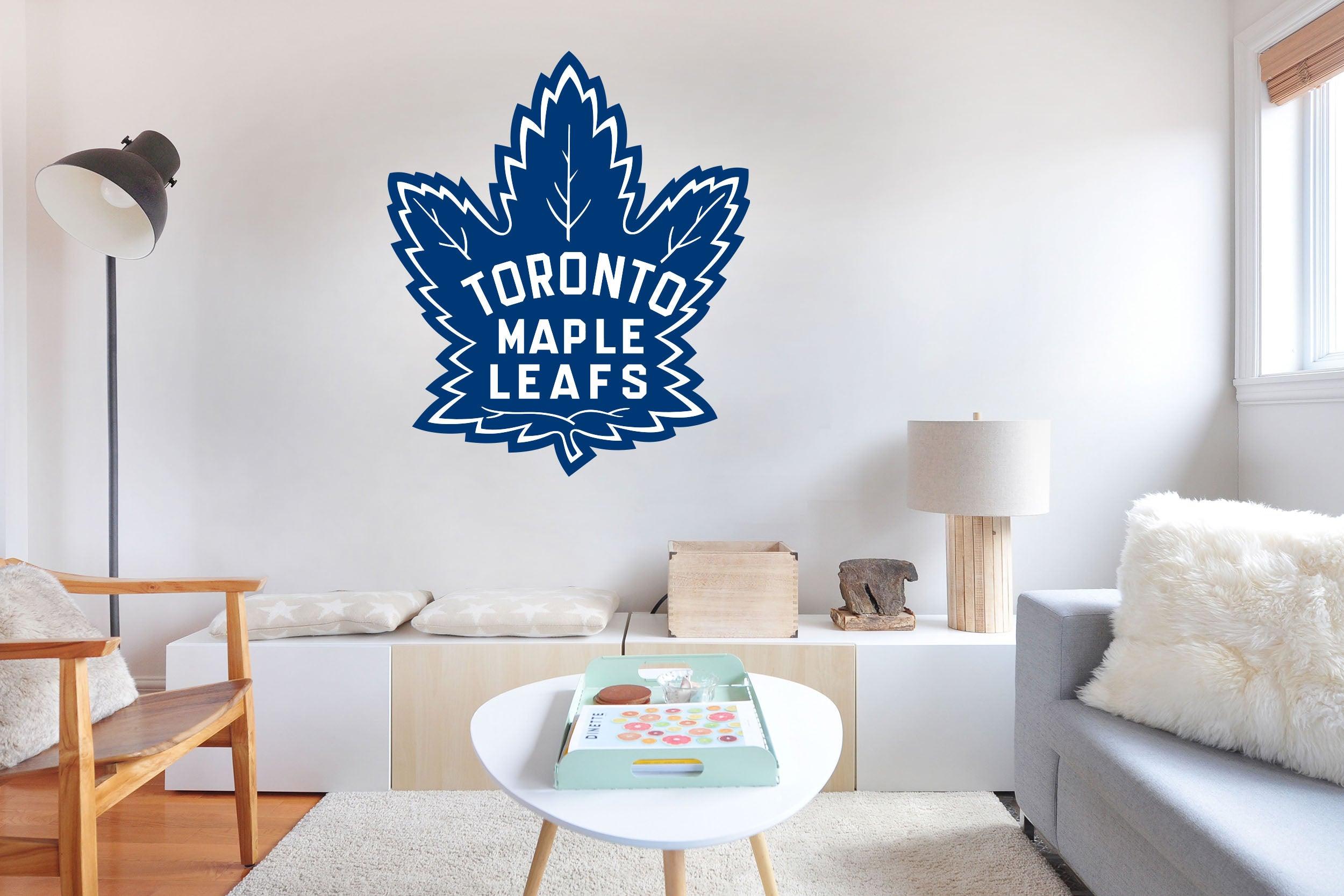 CoolWalls.ca Sports Copy of Maple Leafs Vintage Logo, Peel and Stick wall Decal. Peel-N-Stick, Removable