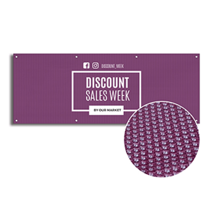 Mesh Banners: 8oz Polyester Mesh