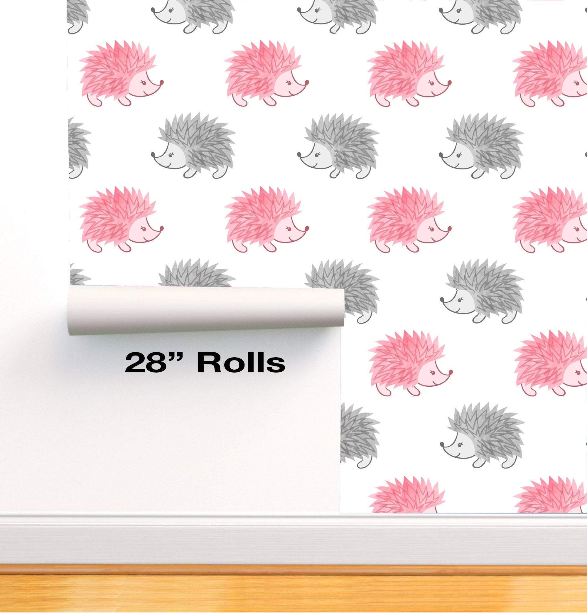 Pink Grey WartHogs Removable Wallpaper in 28" Rolls