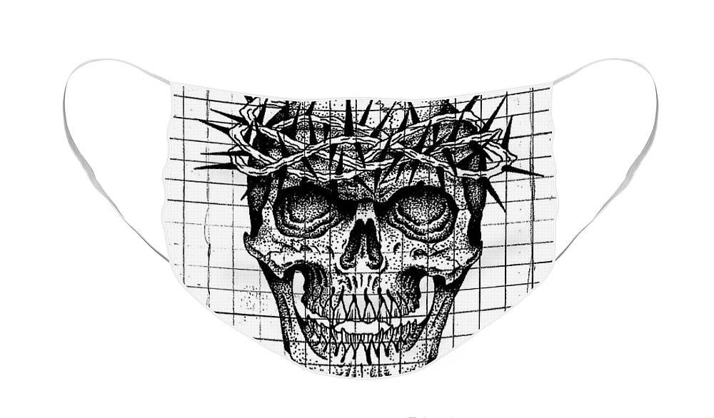 Pixels Face Mask One Size Fits All Richard Skull - Face Mask