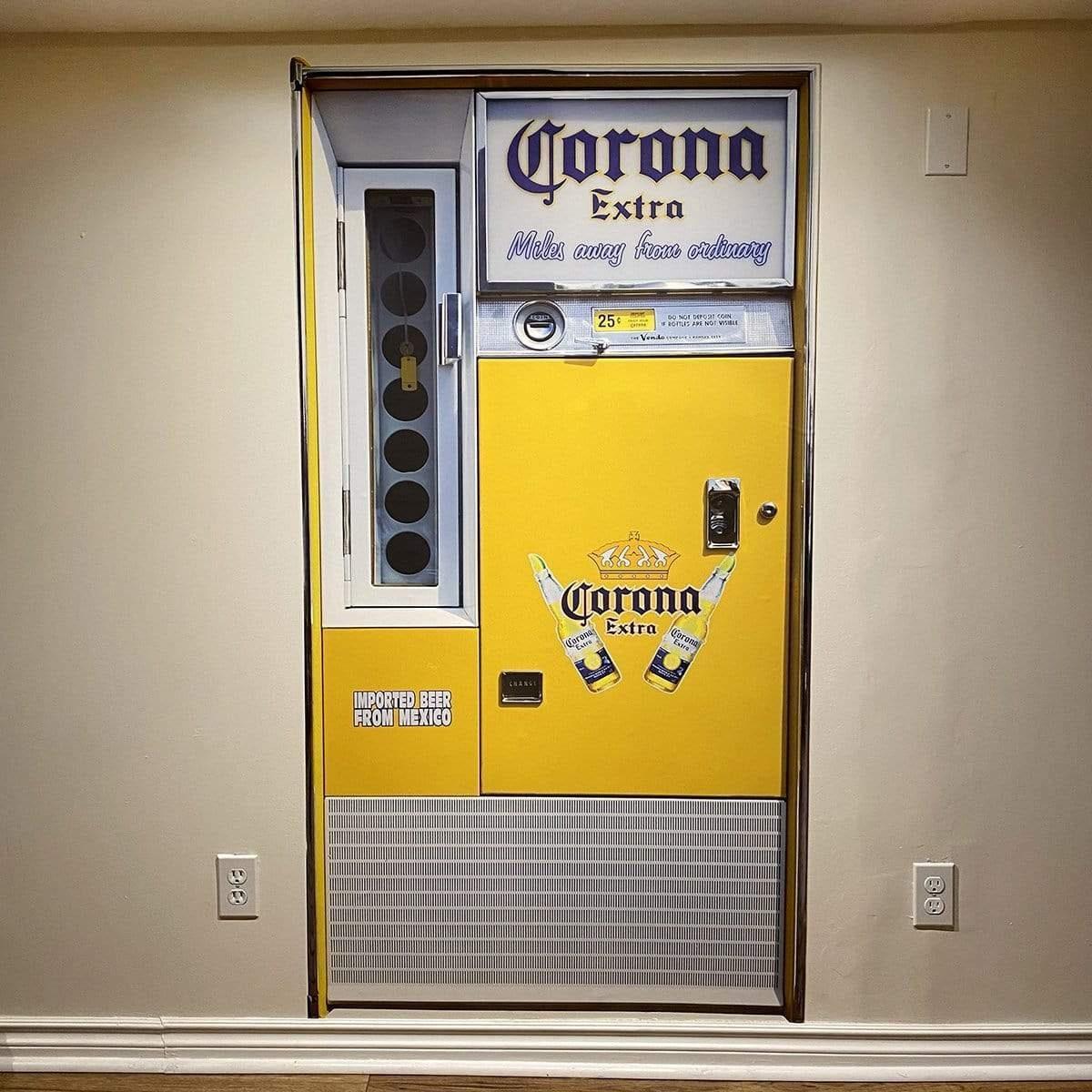 Vintage Beer ending Machine Decal | 68" x 35" | Man Cave | Fabric Decal | Removable