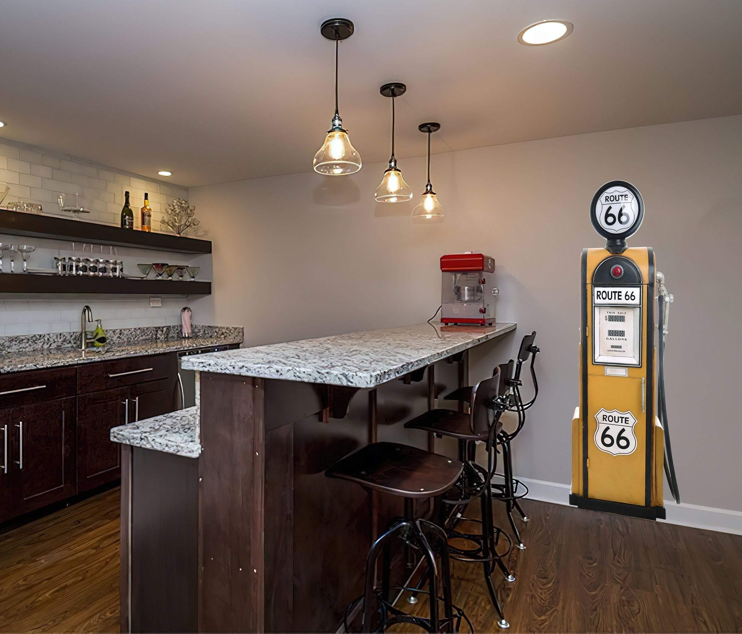 Vintage Gas Pump Decal | 74" x 23" | Man Cave | Fabric Decal | Removable| Authentic looking | Realistic