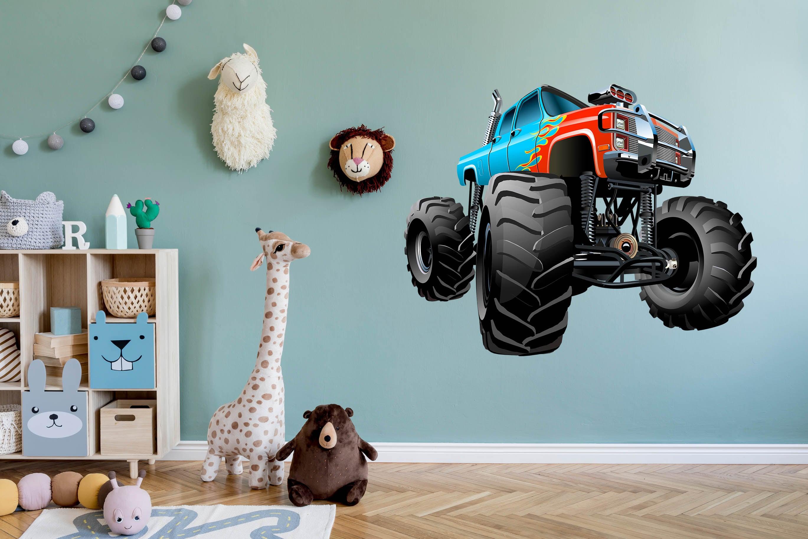 3D Monster Truck Wall Decal Sticker is 100% Removable 004