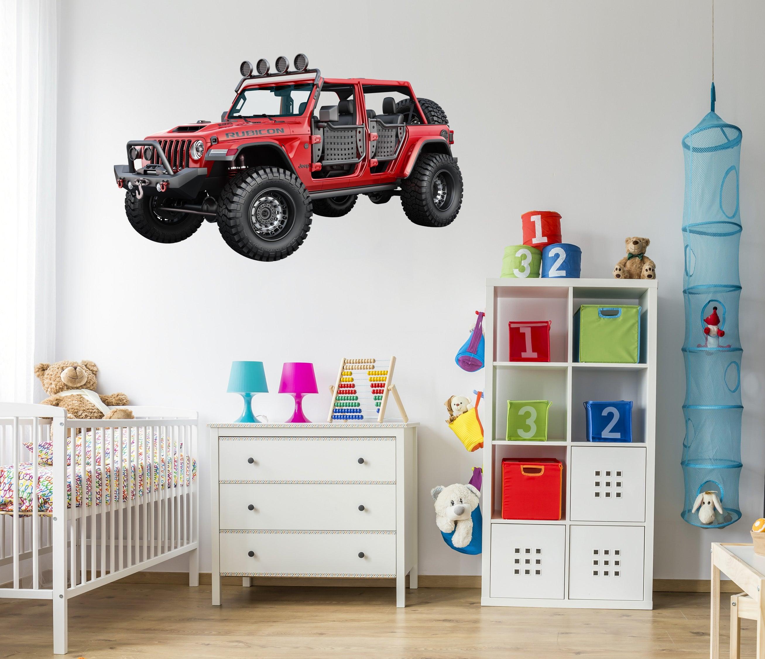 4x4 Jeep Rubicon 391 Multi Colour Removable Peel-N-Stick Wall Decal Sticker 038