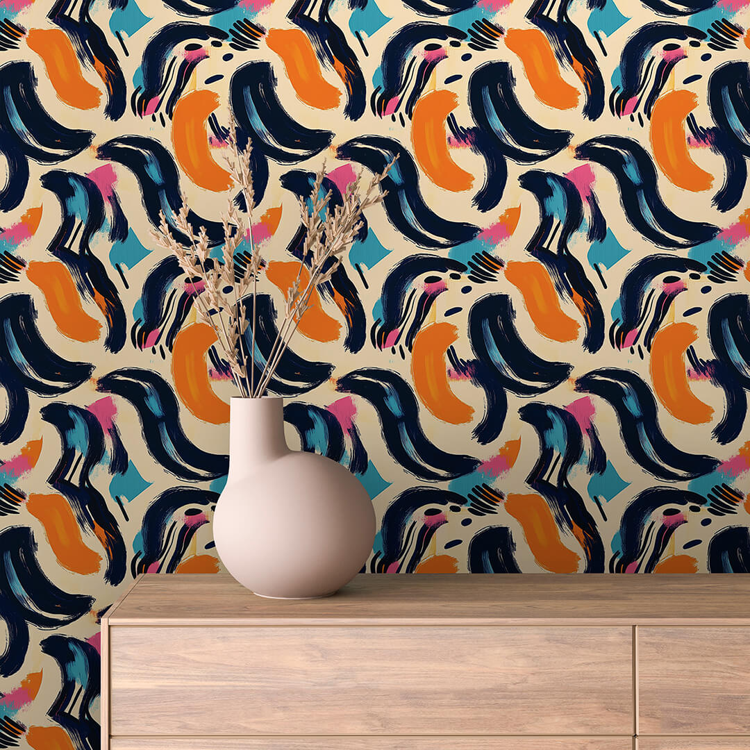 Wave Brushstroke Abstract 0004