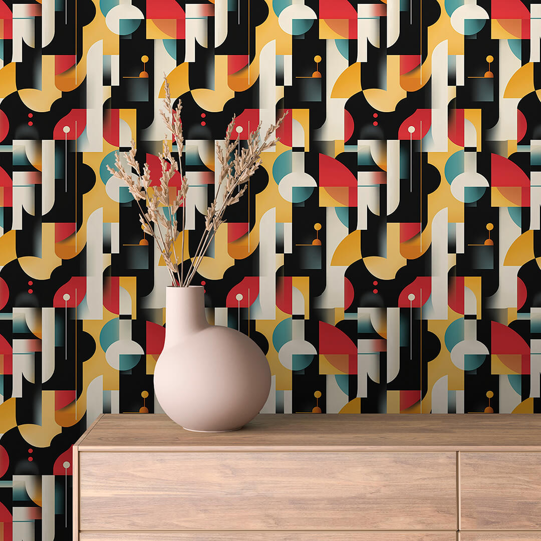 Art Deco Bird Geometric Abstract 0017