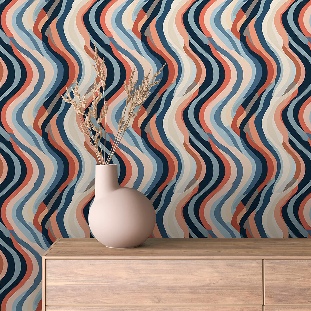 Retro Wave Stripe Abstract 0024