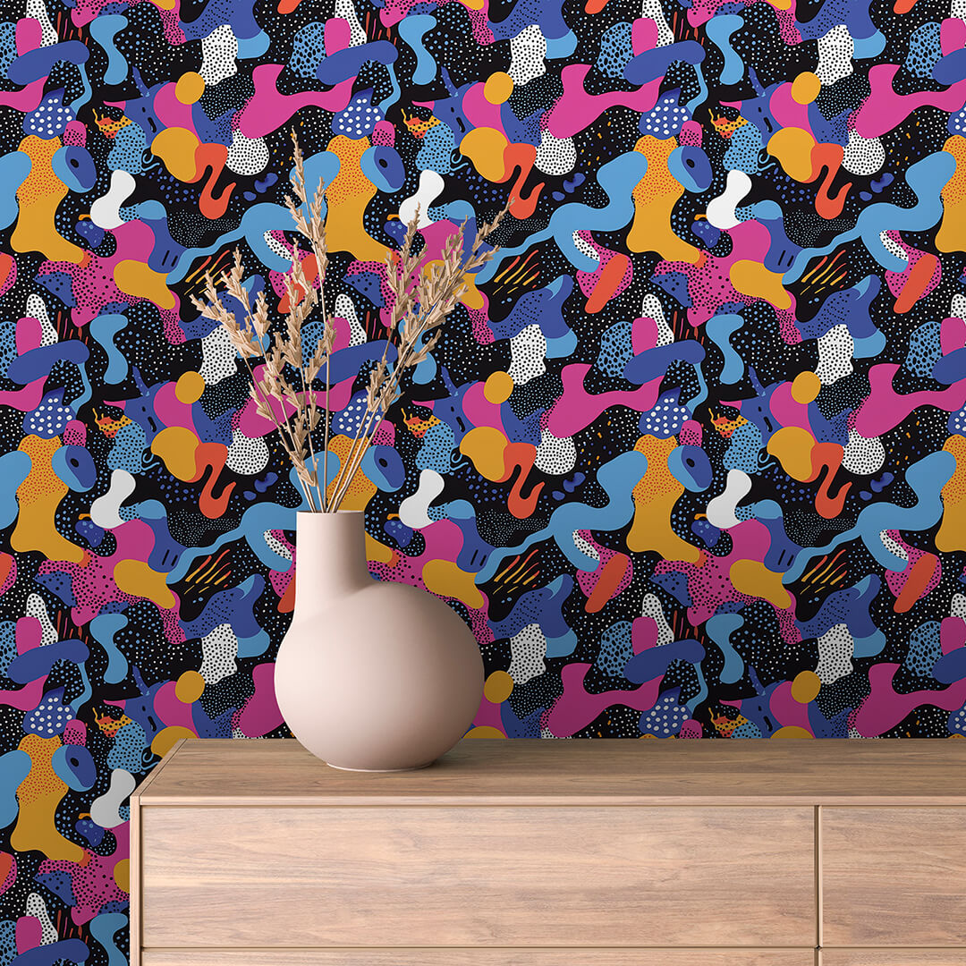 Memphis Blob Pattern Abstract 0033