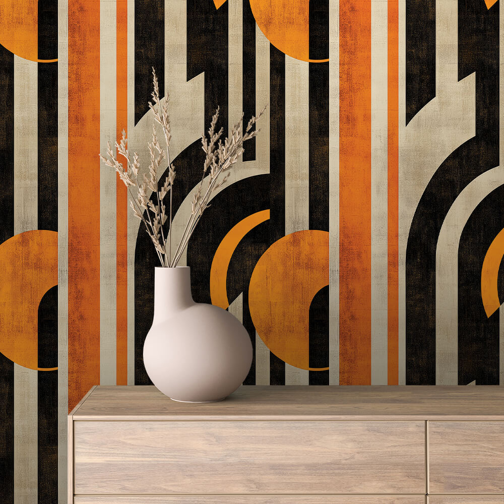 Art Deco Curved Arch Abstract 0043