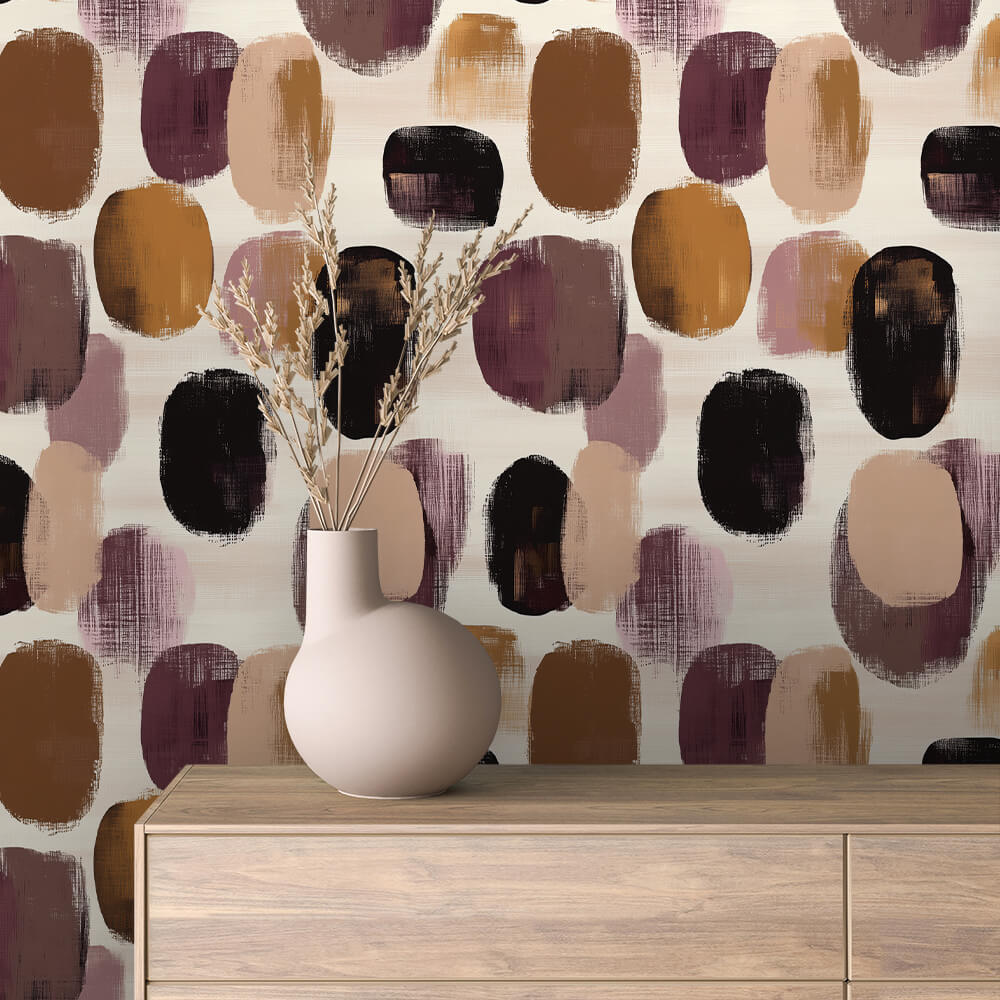 Painted Oval Blob Abstract 0045