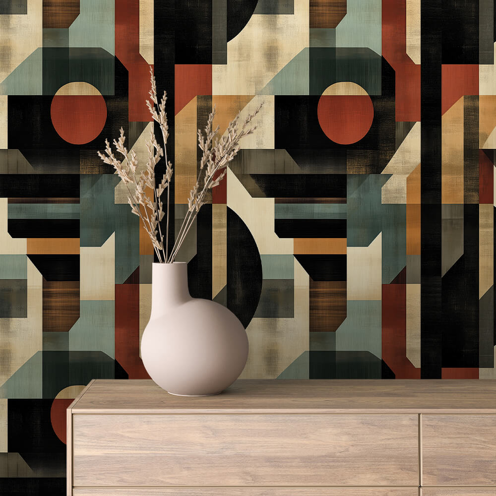 Art Deco Mosaic Geometric Abstract 0049