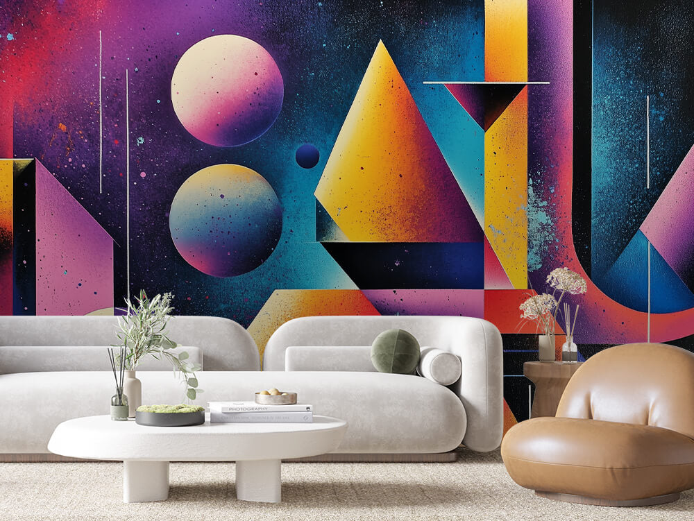 ARTISTIC 0002 – Cosmic Eclipse Abstract Wall Mural