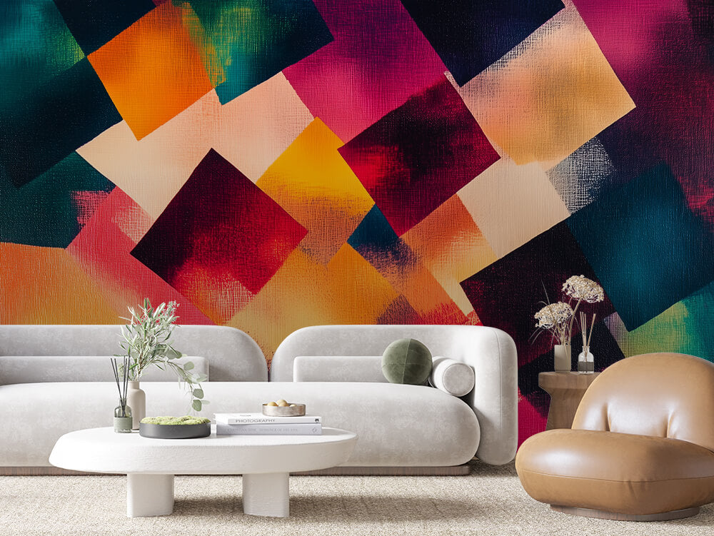 ARTISTIC 0008 – Weathered Canyon Abstract Wall Mural
