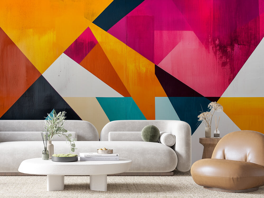ARTISTIC 0014 – Vivid Prism Burst Wall Mural