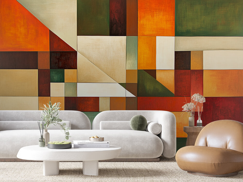 ARTISTIC 0019 – Harvest Patchwork Wall Mural