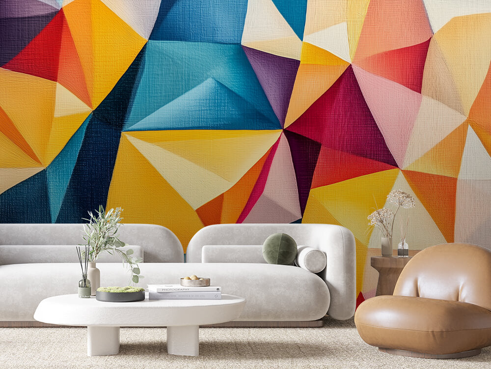 ARTISTIC 0022 – Faceted Jewel Geometric Wall Mural