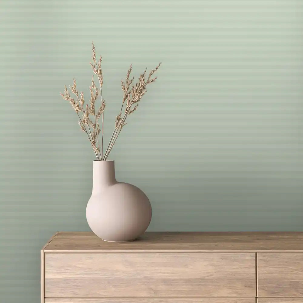 Sage Fine Stripe Peel & Stick Wallpaper – Baby 0023