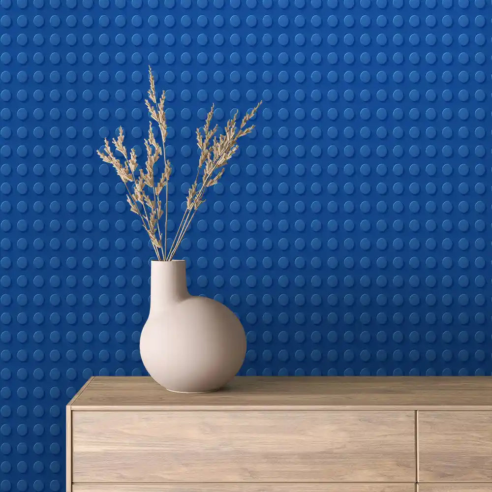 Blue Building Block Peel & Stick Wallpaper – Baby 0075