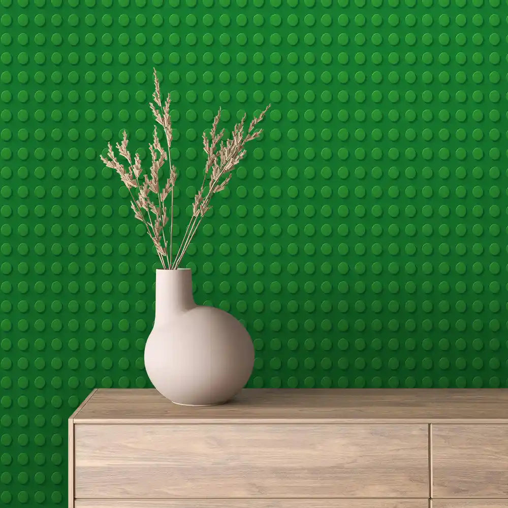Green Building Block Peel & Stick Wallpaper – Baby 0077