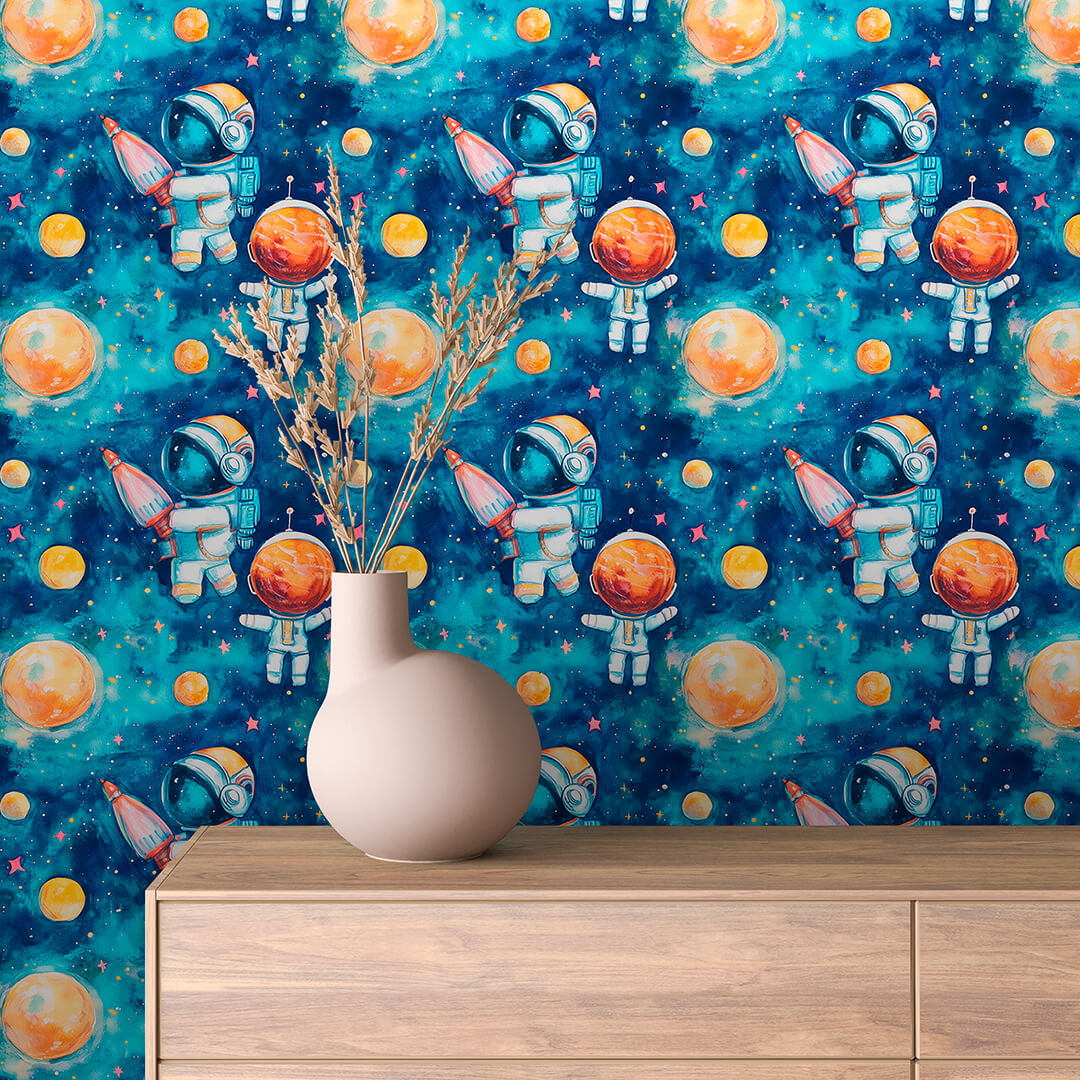 Astronaut Space Wallpaper Baby 0002