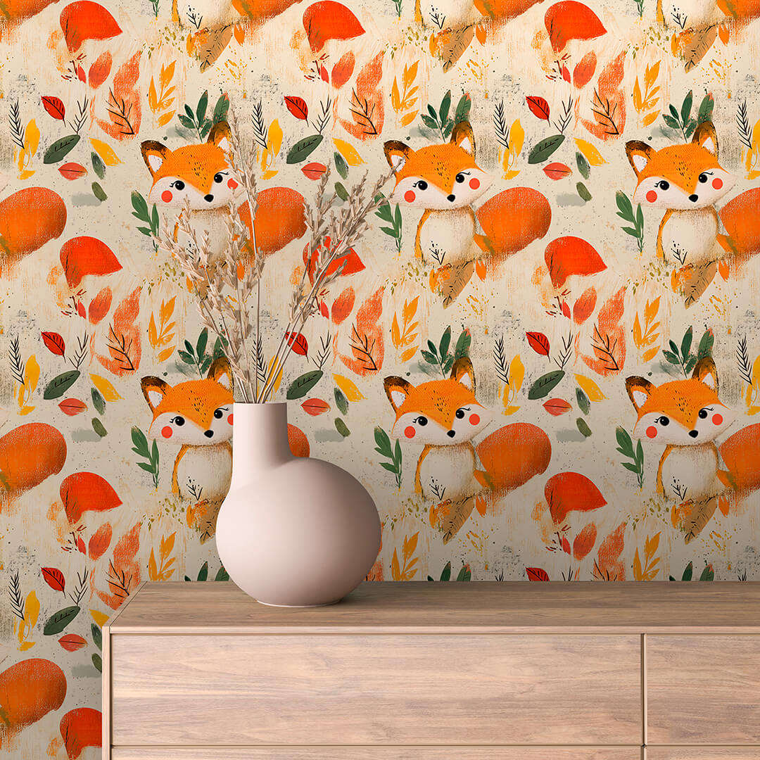 Autumn Fox Wallpaper Baby 0009