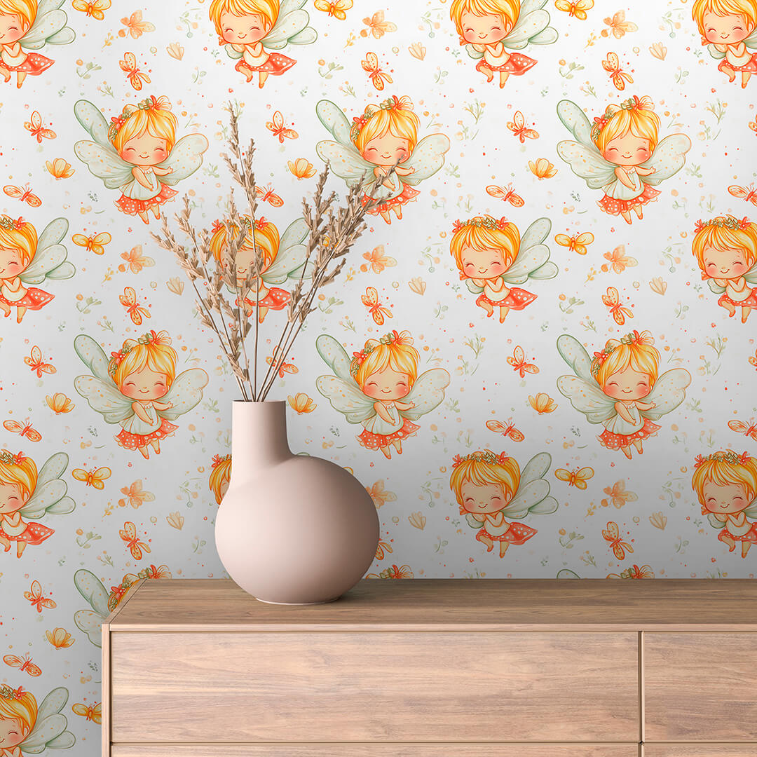Woodland Fairy Wallpaper Baby 0012