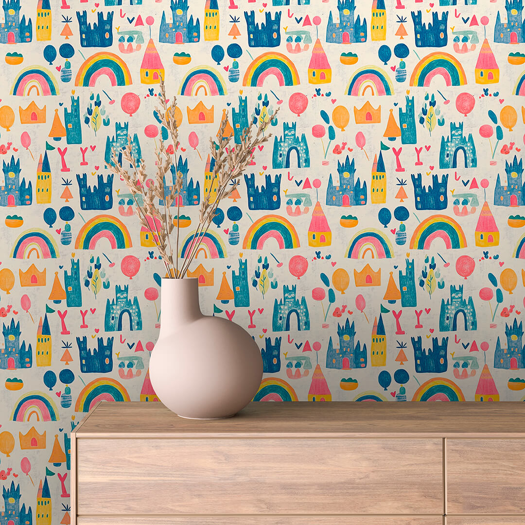 Storybook Castle Wallpaper Baby 0016