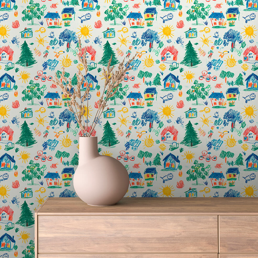 Crayon House Forest Wallpaper Baby 0021