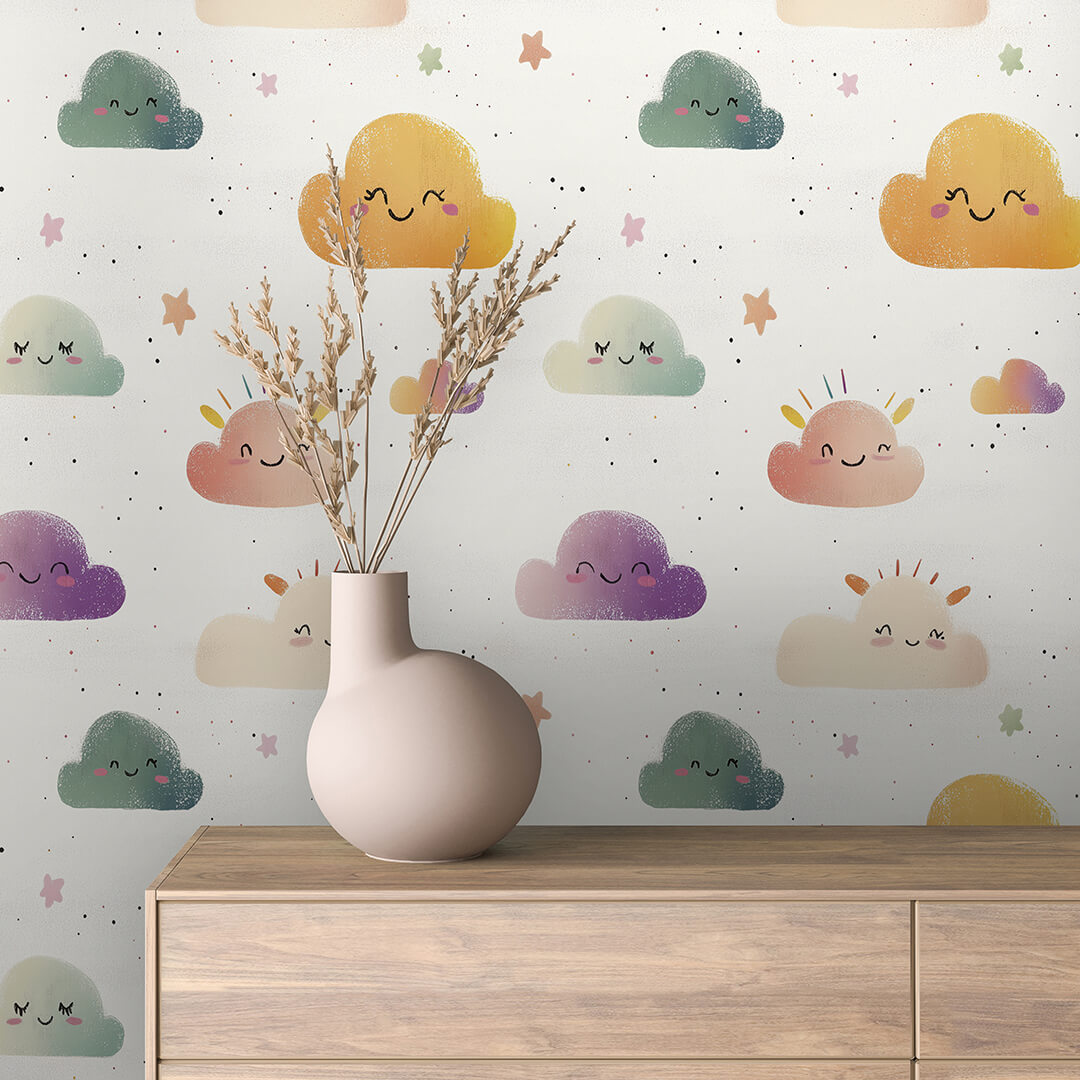 Happy Cloud Wallpaper Baby 0024