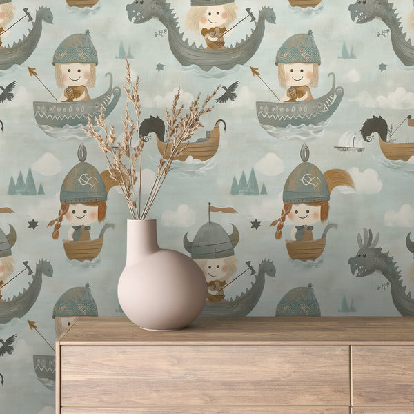 Viking Voyage Peel & Stick Wallpaper – Baby 0038
