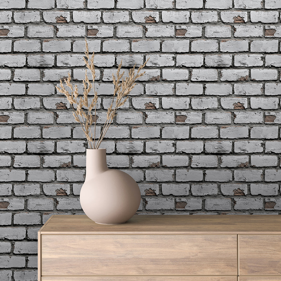 Whitewashed Distressed Brick 0006