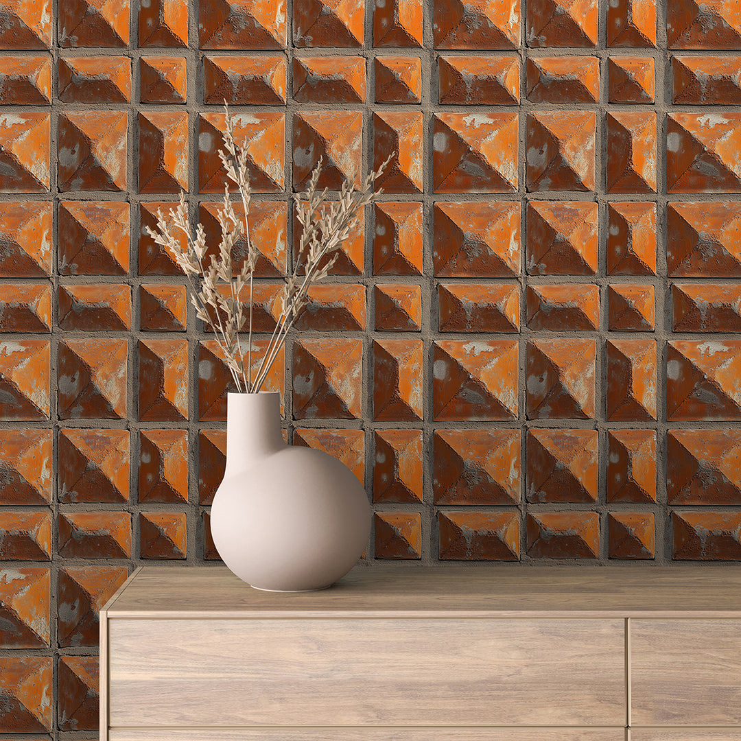 Copper Rust Diamond Brick 0009