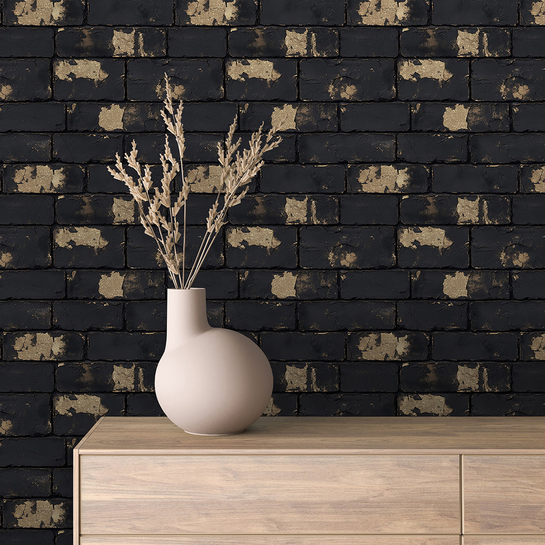 Black Gold Fleck Brick 0010