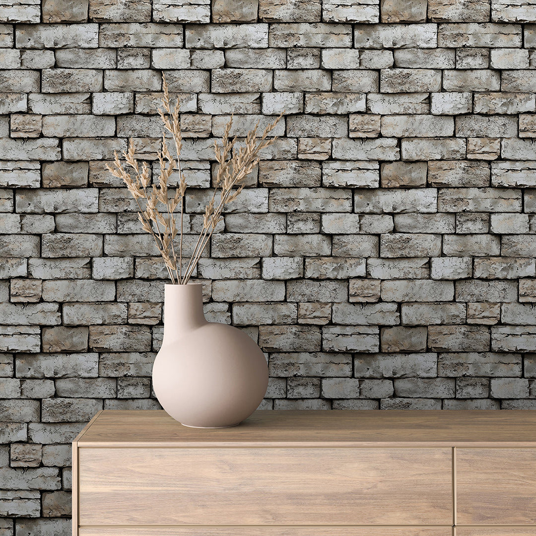 Weathered Grey Tan Brick 0029