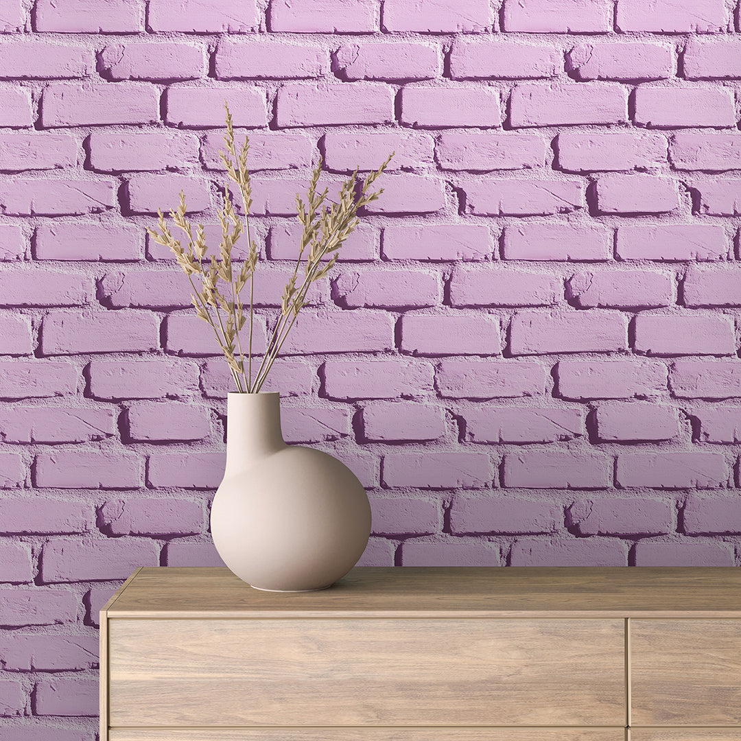 Lavender Painted Brick 0032