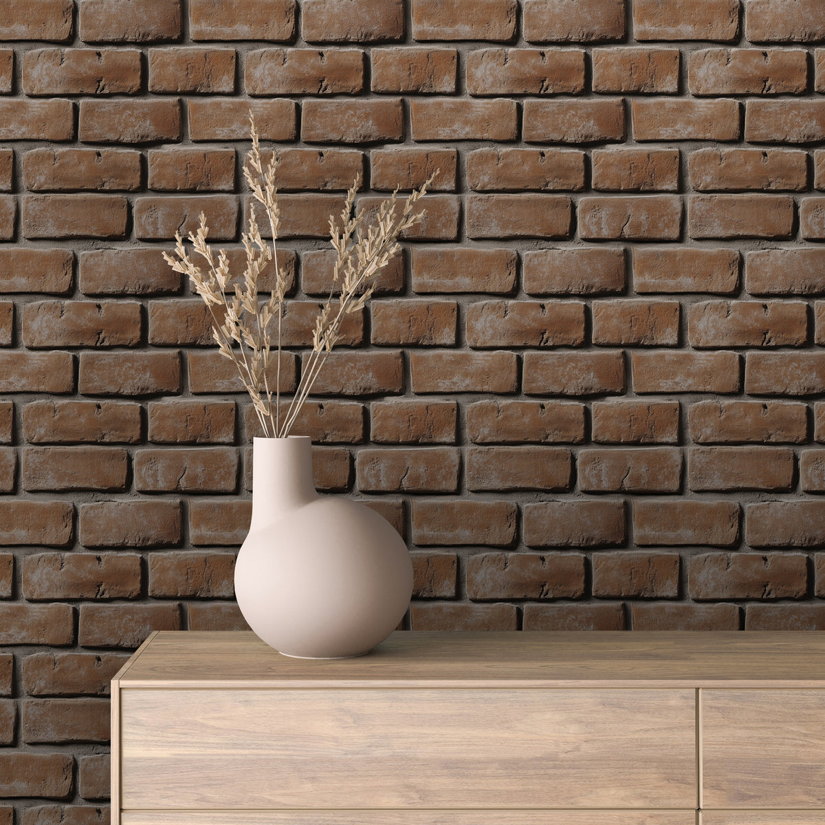Warm Brown Brick 0034