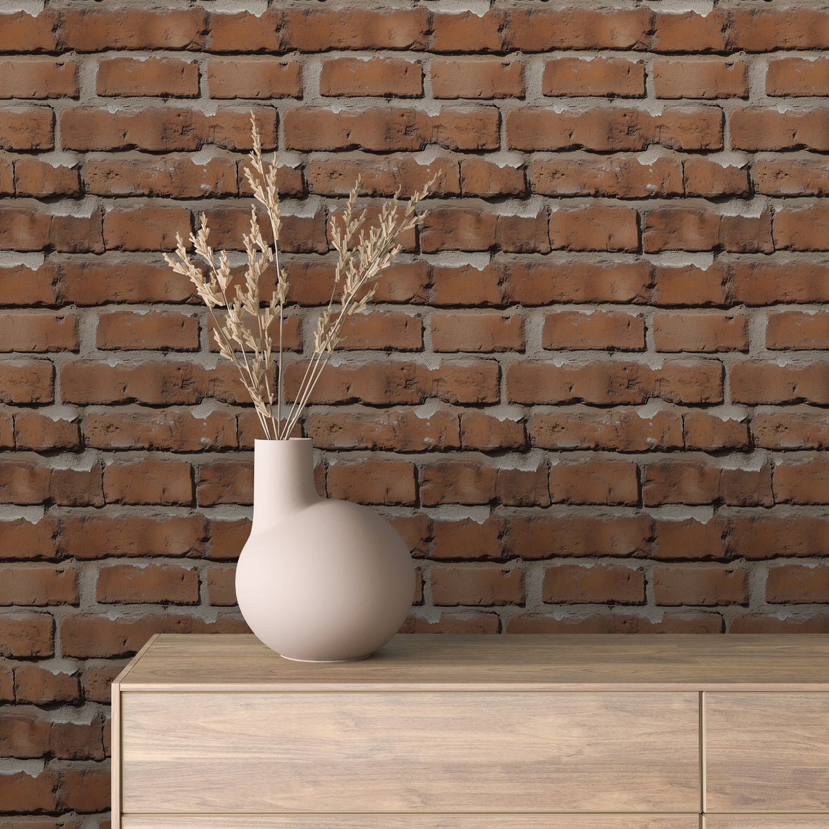 Aged Red Whitewash Brick 0040