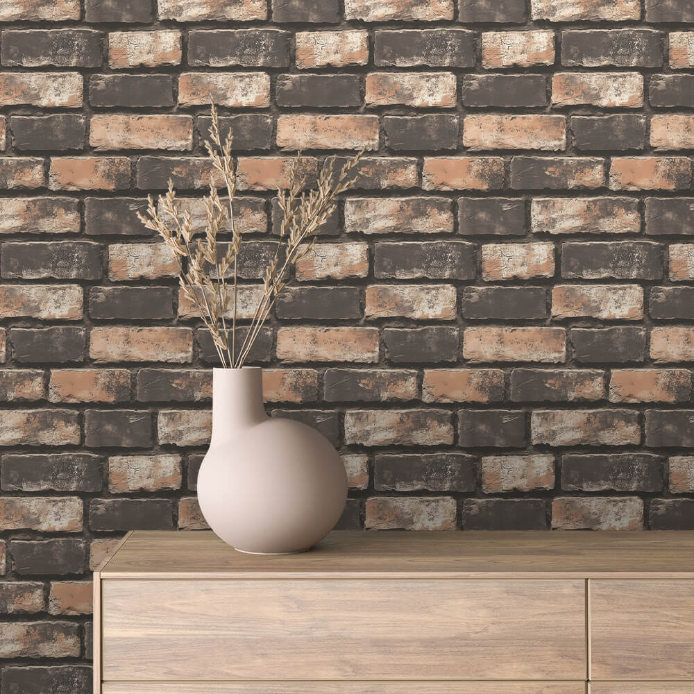 Charcoal Copper Brick 0047