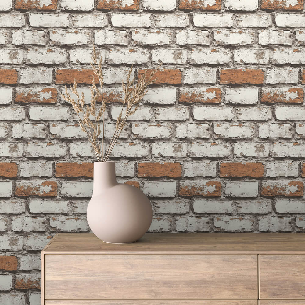 Rustic Whitewash Brick 0063